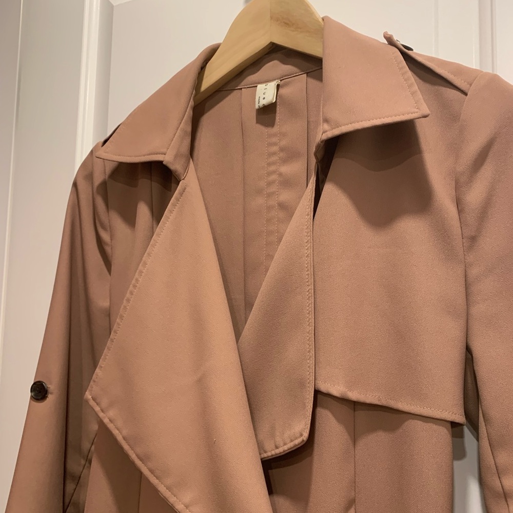 Brown Spring Wrap Jacket - Picture 4 of 11